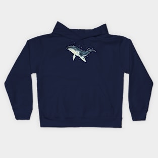 Humpback whale deep sea ocean giant Kids Hoodie